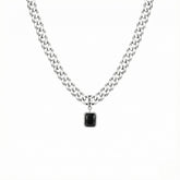 Colar masculino preto modelo Irsina Black em aço inoxidável da Classiatti